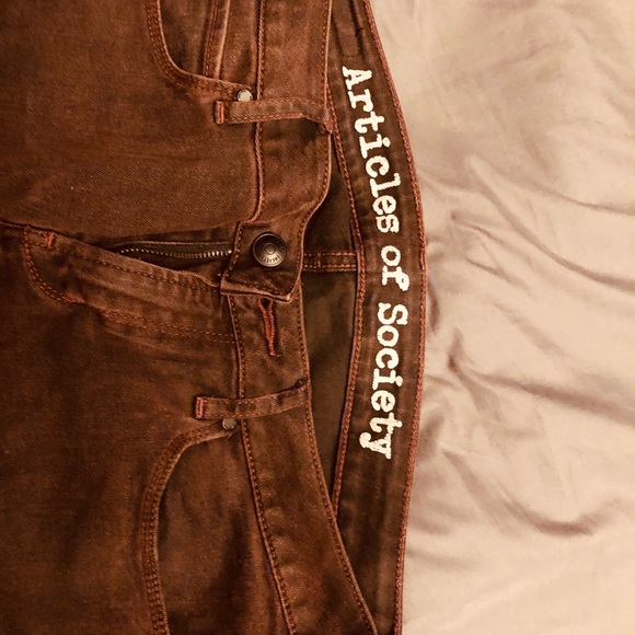 Maroon skinny jean - Picture 2 of 2